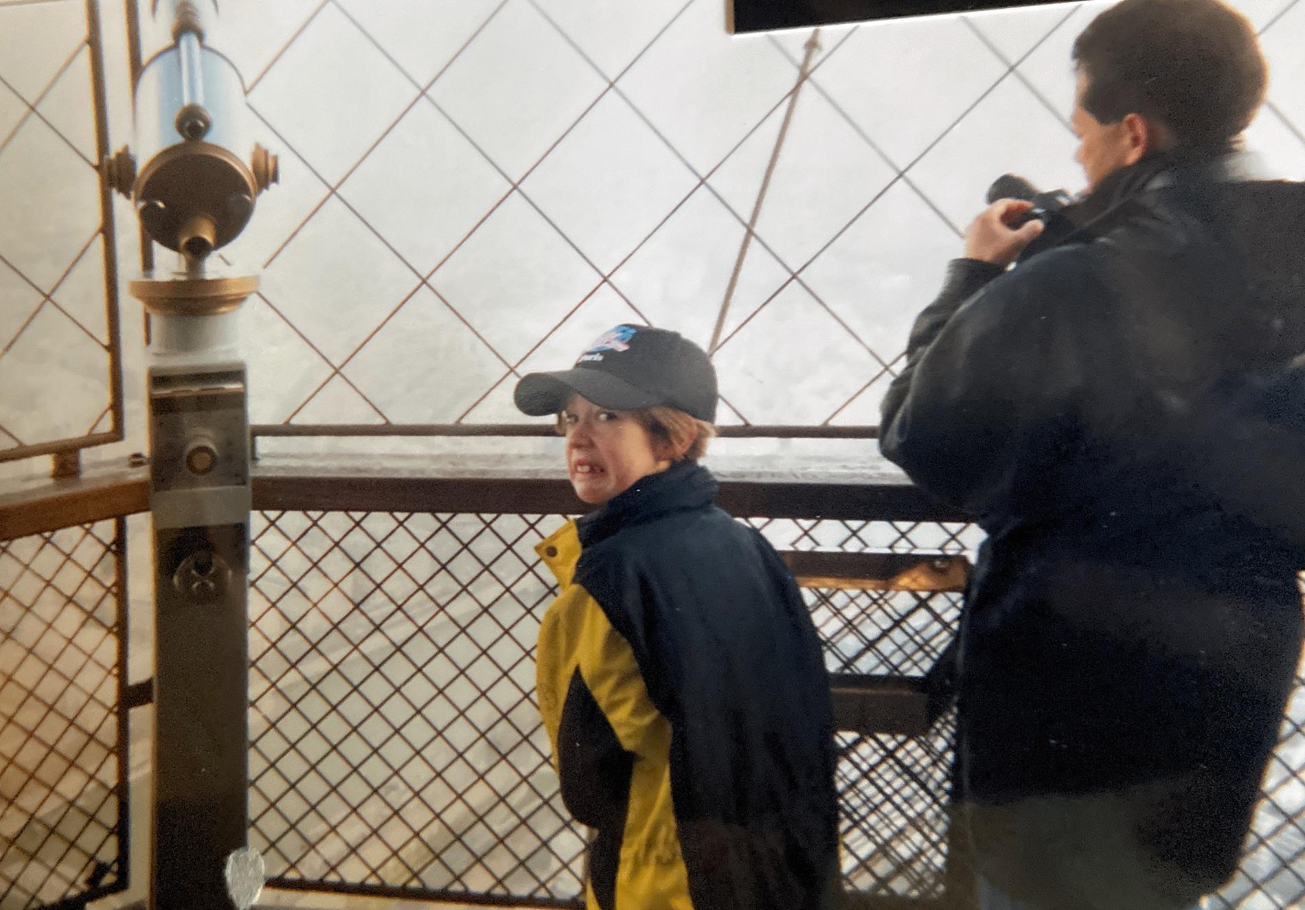 Tobias Forsberg i Eiffeltornet.