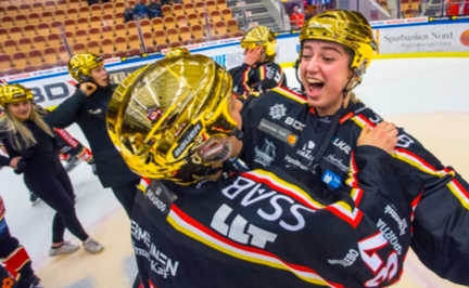Luleå blev svenska mästare i damhockey 2018.