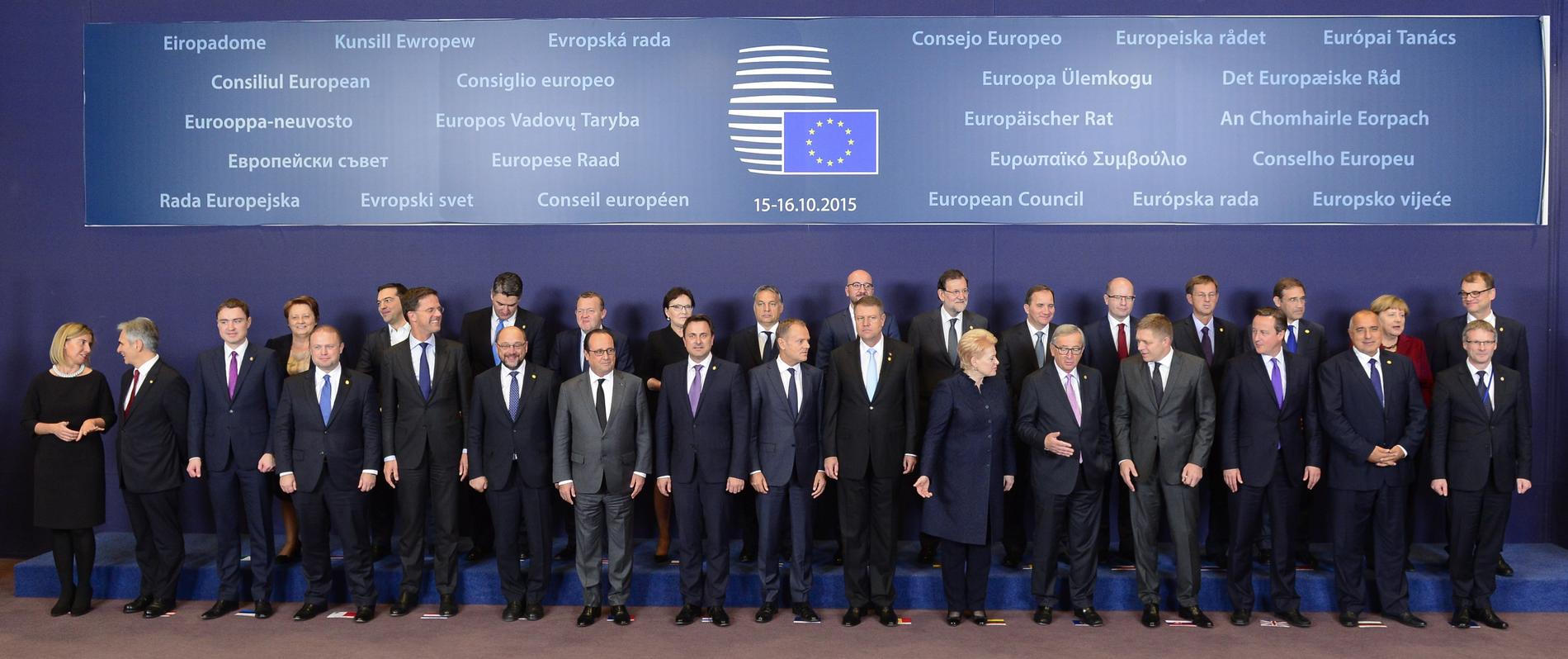 EU-ledarna samlades inför dagens EU-toppmöte.