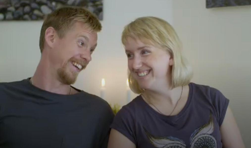 John Wallén och Sara Lannergren i ”Gift vid första ögonkastet”.