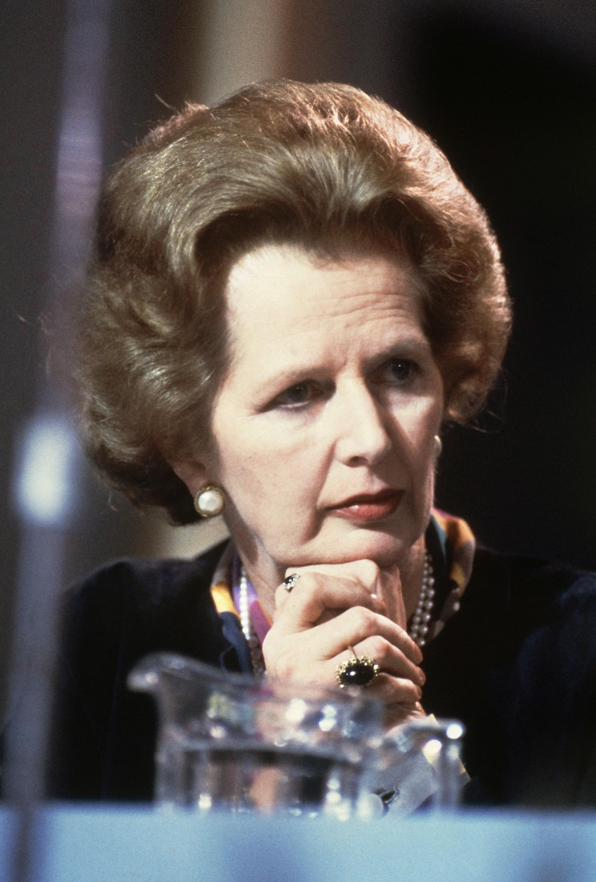 Den legendariska brittiska premiärministern Margaret Thatcher.
