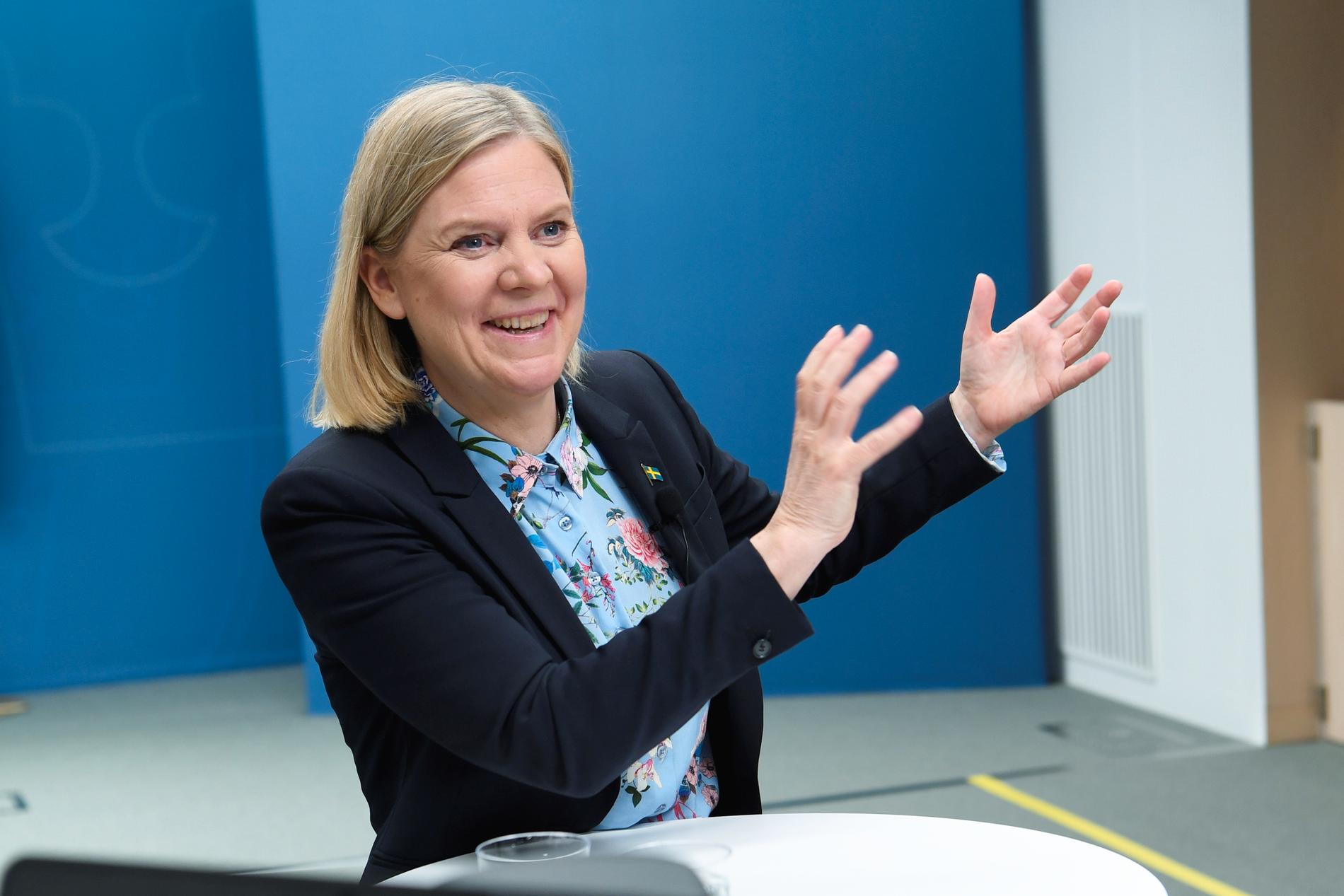 Finansminister Magdalena Andersson är populär hos S-väljarna. 