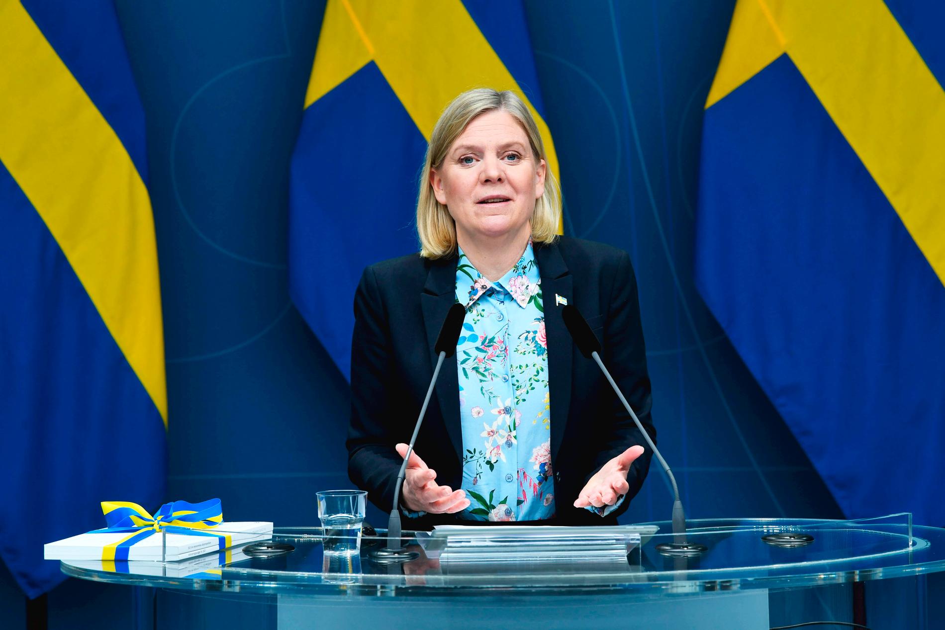 Magdalena Andersson presenterar årets vårbudget.