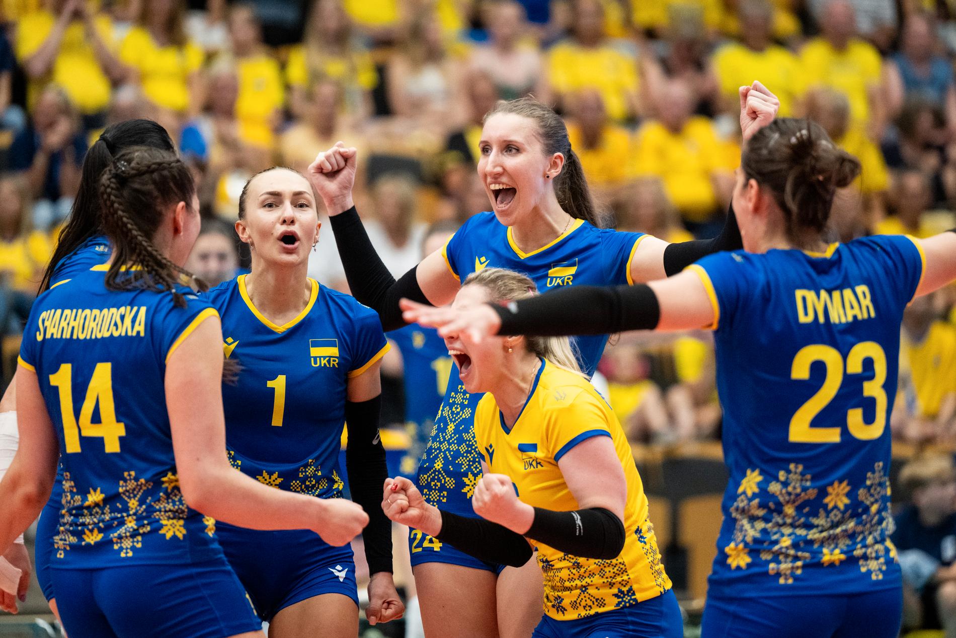 Ukraina vann mot Sverige.