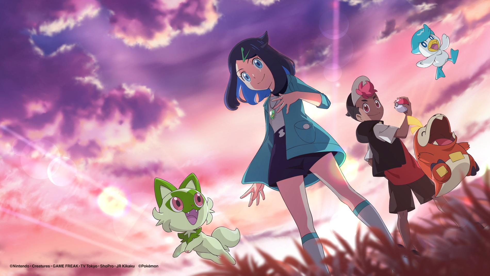 Pokémon-seriens nya frontfigurer Liko och Roy. 