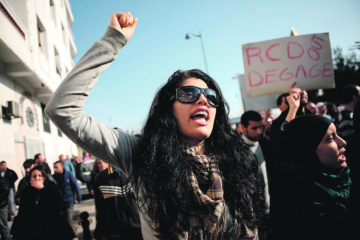 Arabiska våren Demonstrationerna 2011 ledde till demokrati i Tunisien.