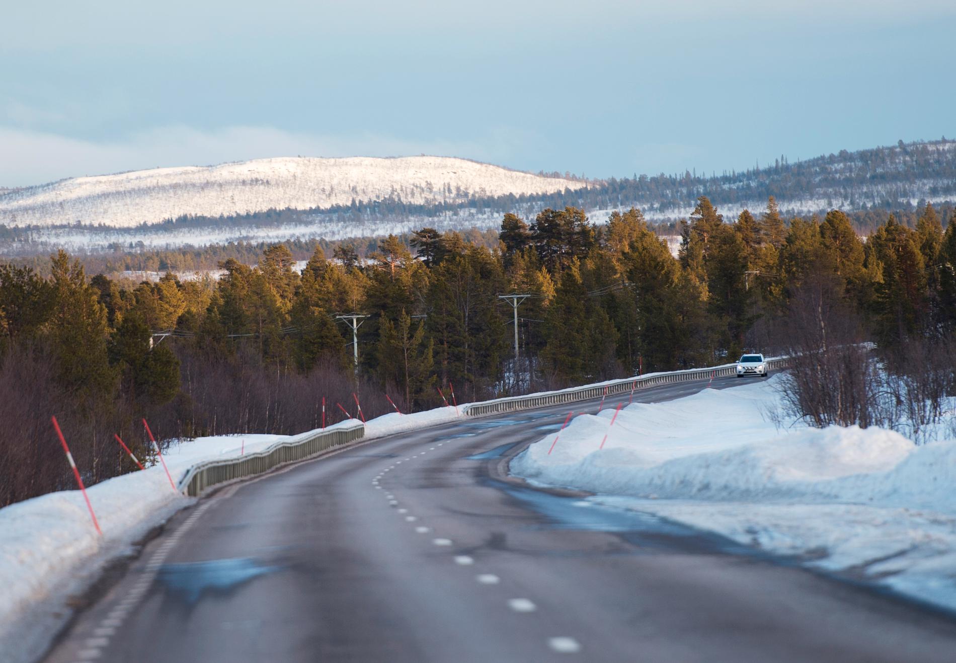 Kallast i jul ser ut att bli i norra Lappland. 