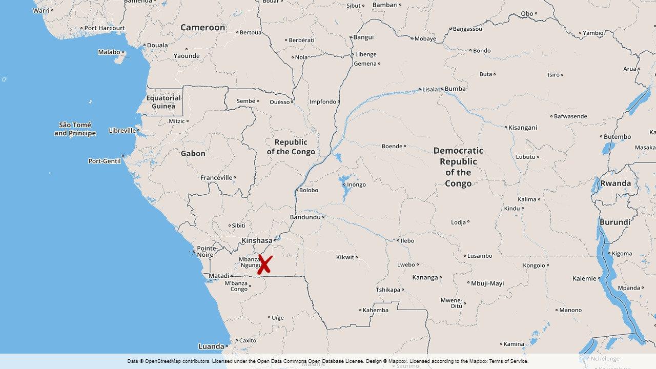 Tankbilsexplosionen skedde cirka tolv mil väster om Kongo-Kinshasas huvudstad Kinshasa.