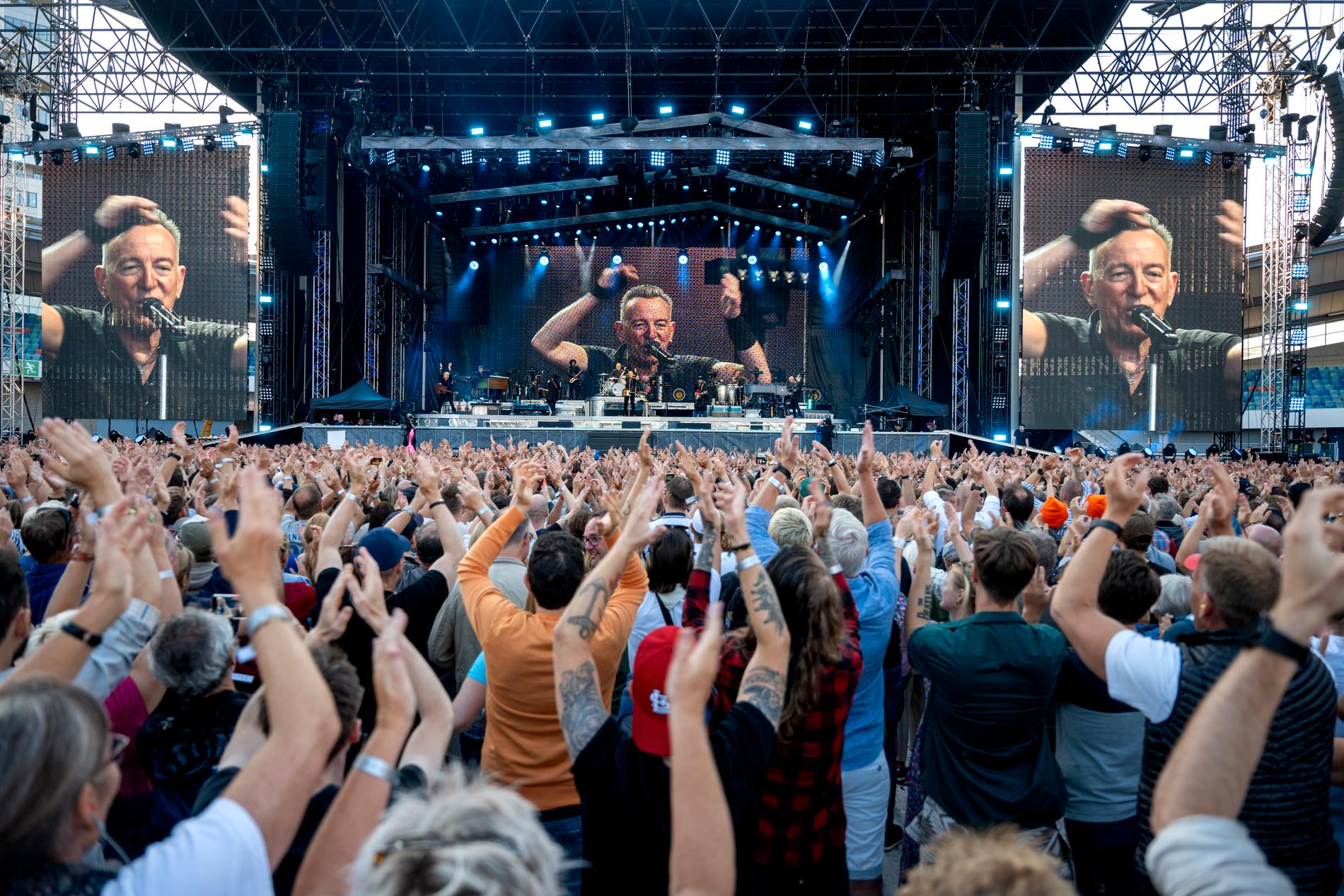 Bruce Springsteen spelade på Ullevi tre gånger om i somras.