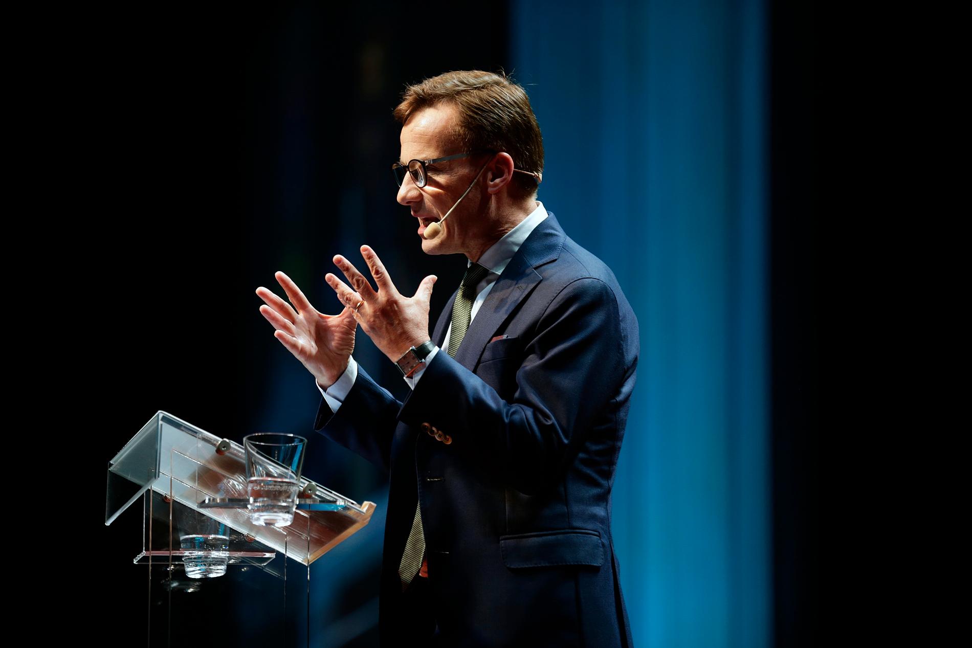 På lördagen höll moderaternas  partiledaren Ulf Kristersson sitt avslutningstal på partiets Sverigemöte. 