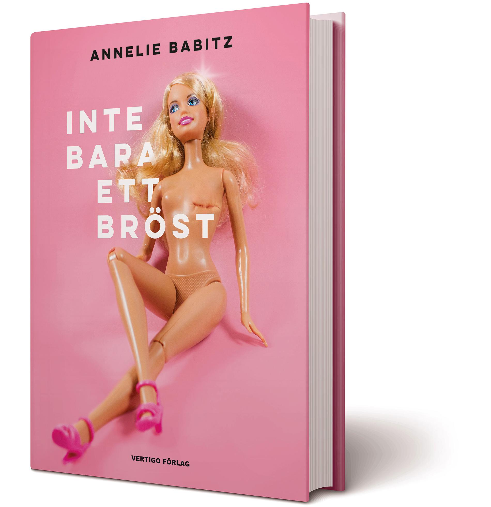 Bokomslaget till ”Inte bara ett bröst”, där Annelie Babitz, som är journalist och författare, intervjuat andra kvinnor som förlorat ett bröst eller båda brösten i cancer. 