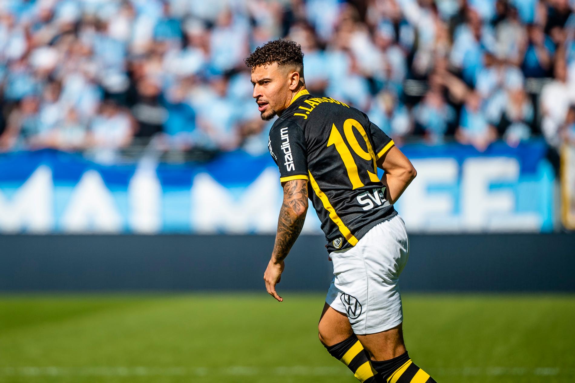 AIK:s nyförvärv Jordan Larsson har ännu inte spräckt sin målnolla, tre matcher in på den allsvenska säsongen. 