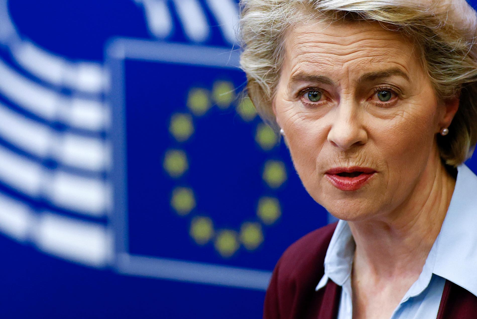 EU-kommissionens ordförande Ursula van der Leyen. Arkivbild.