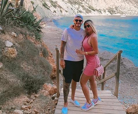 Mauro och Wanda Icardi på Ibiza.