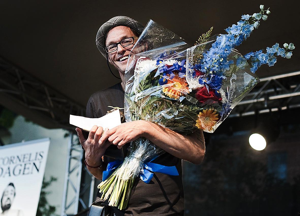 Olle Ljungström tog emot Cornelis Vreeswijk-priset 2011.