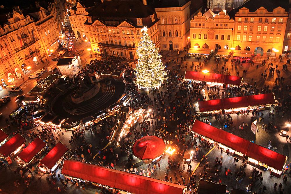 Prag har tre julmarknader att välja mellan. 