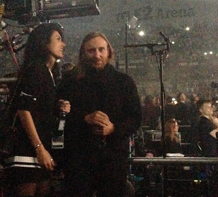 David Guetta med Aviciis flickvän, modebloggaren Racquel Bettencourt.