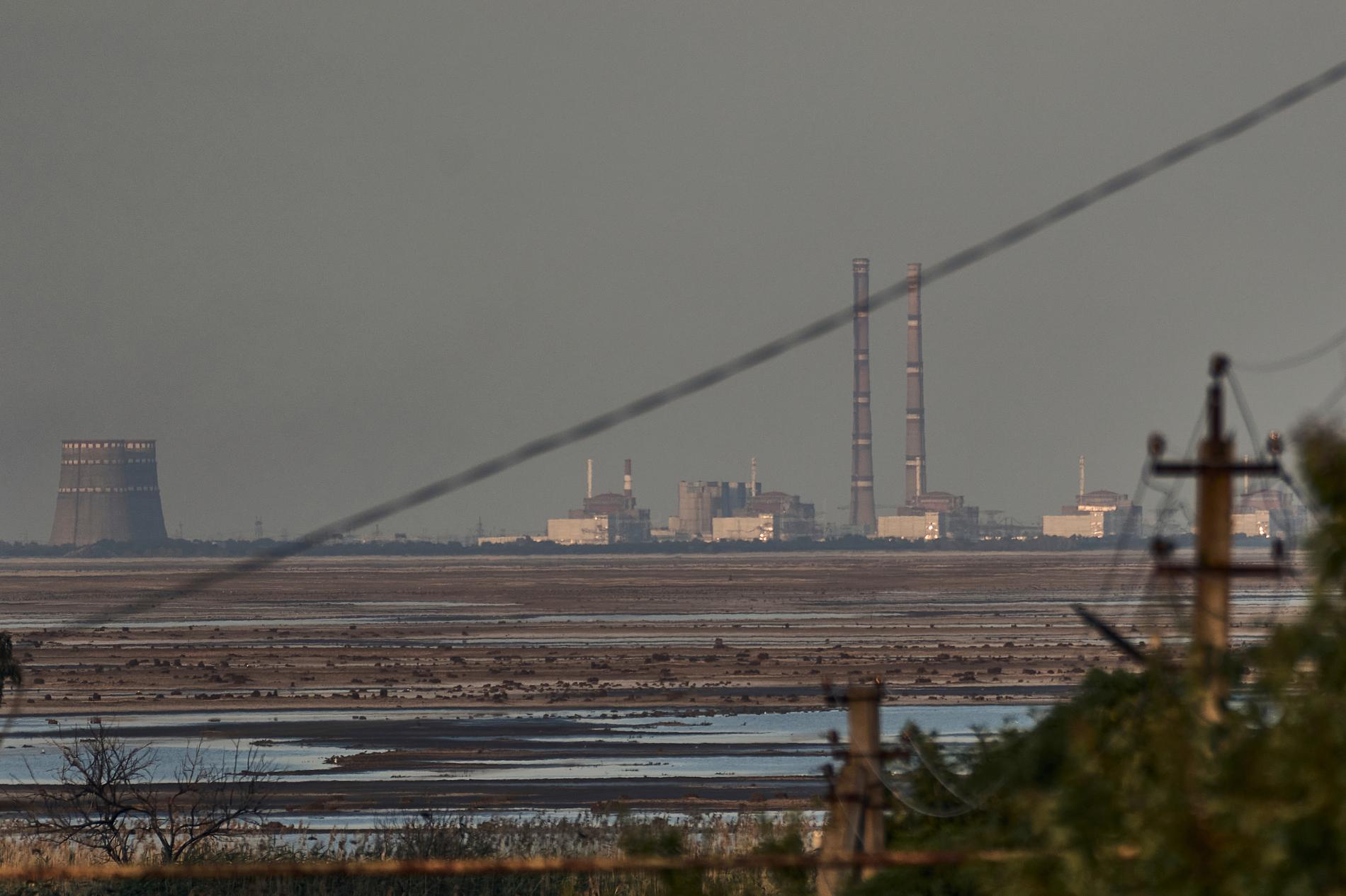 Kärnkraftverket i ukrainska Zaporizjzja.