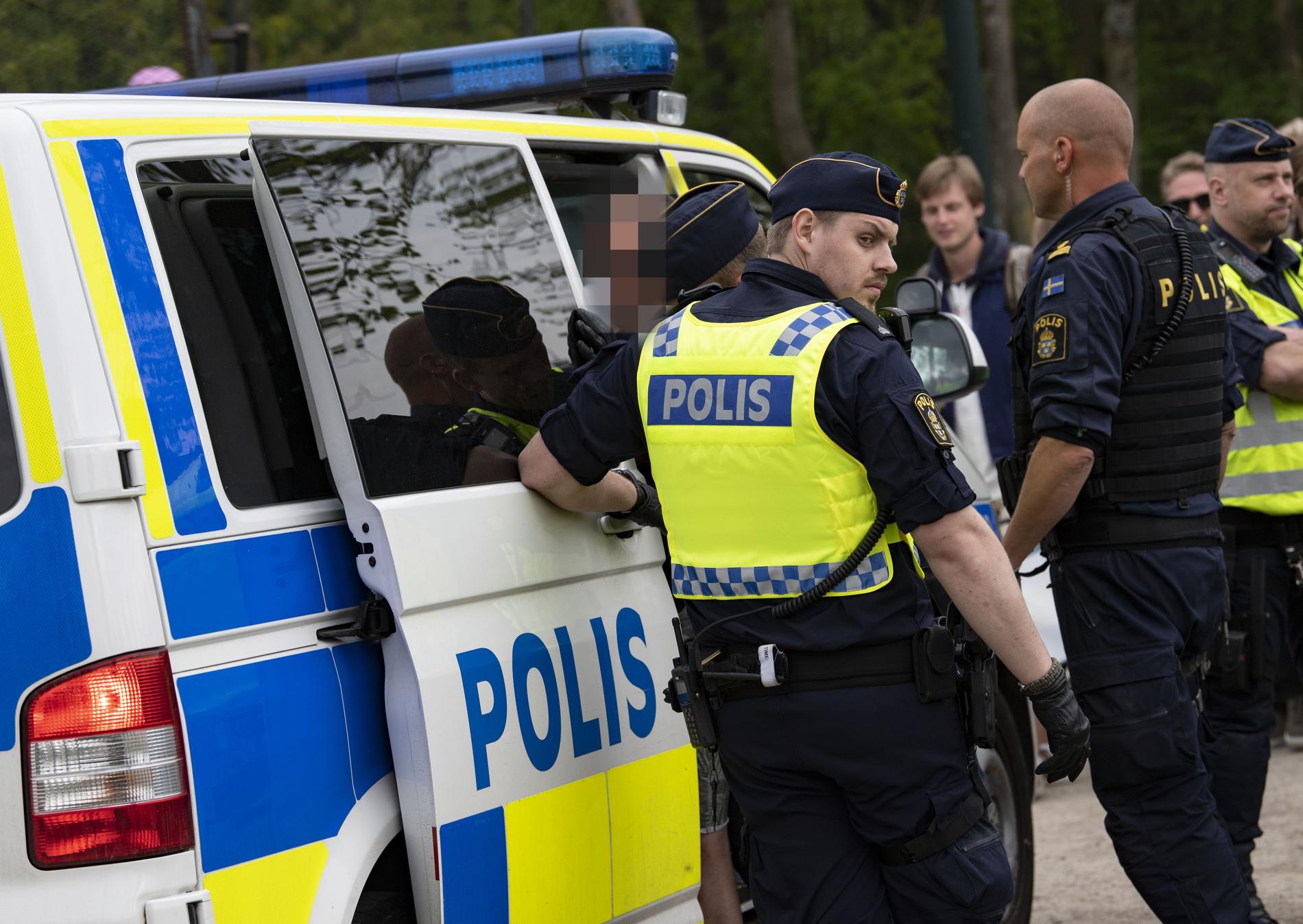 Polisen har haft det relativt lugnt i dag. Bilden från stadsparken i Lund.