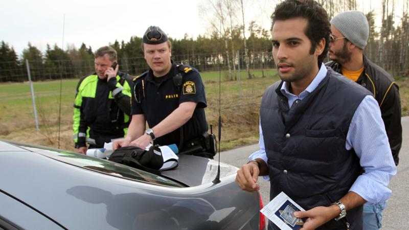 Fyra tusen i böter var inga problem för de två prinsarna från Dubai som stoppades av svensk trafikpolis.