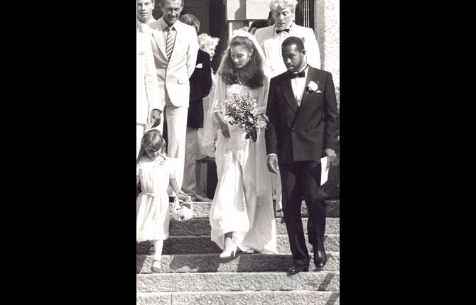 Linda Haglund och Eddie Johnson gifte sig 1984.