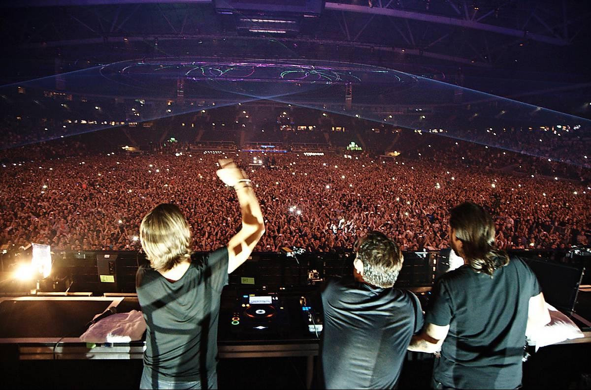 Swedish House Mafia är vana vid att spela inför tiotusentals personer.