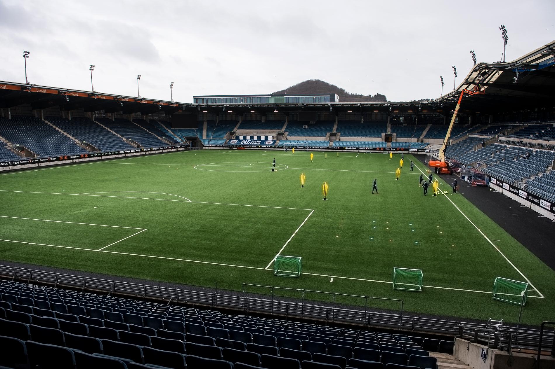 Viking Stavangers stadion – blivande spelplats för klubbarna i den norska elitserien? Arkivbild.