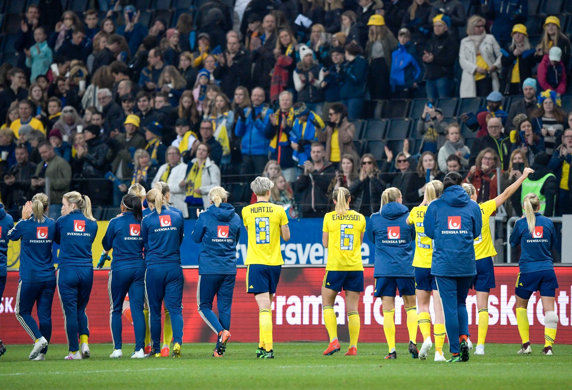 Sverige siktar på att slå publikrekordet. Arkivbild.