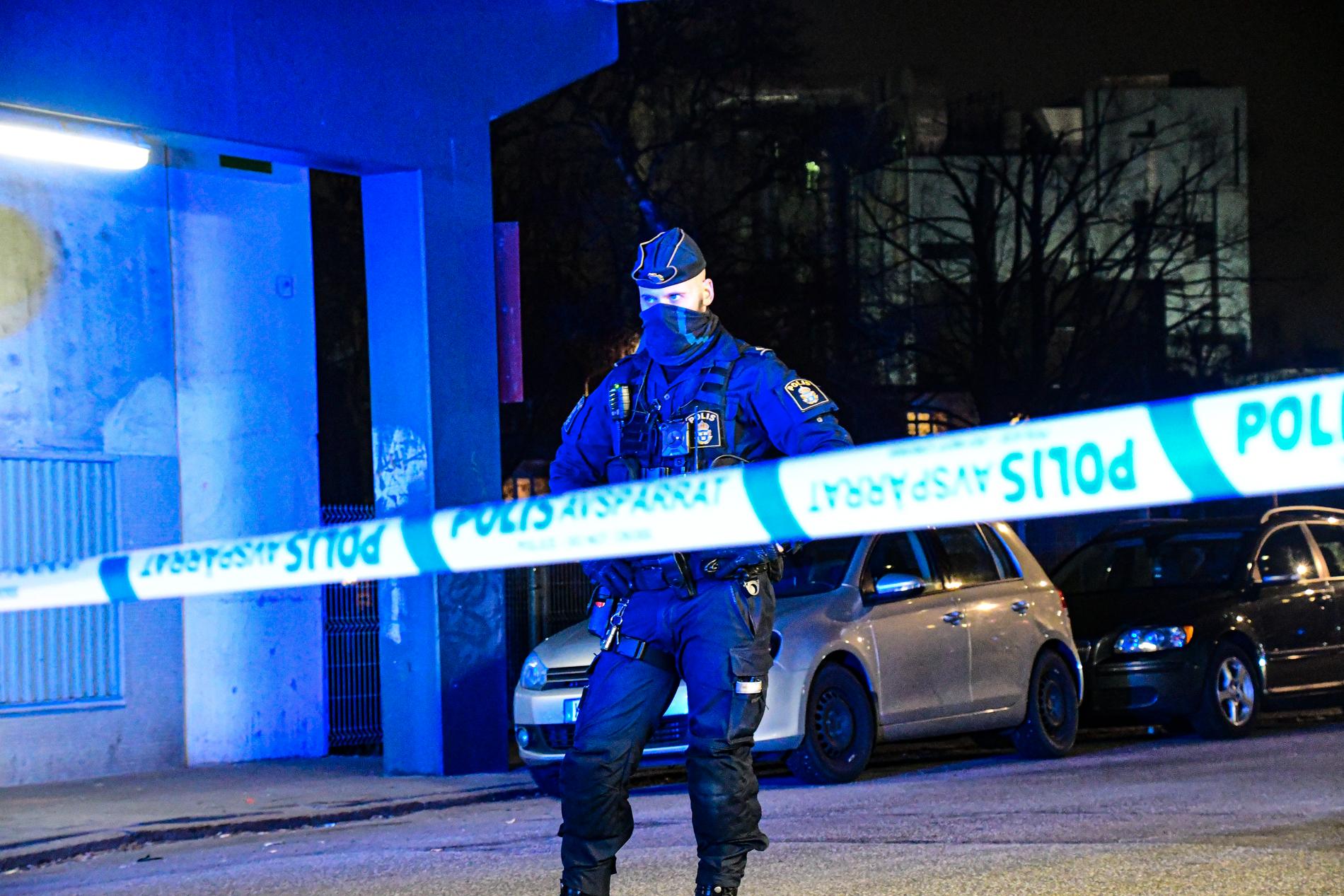 Polis i Malmö.