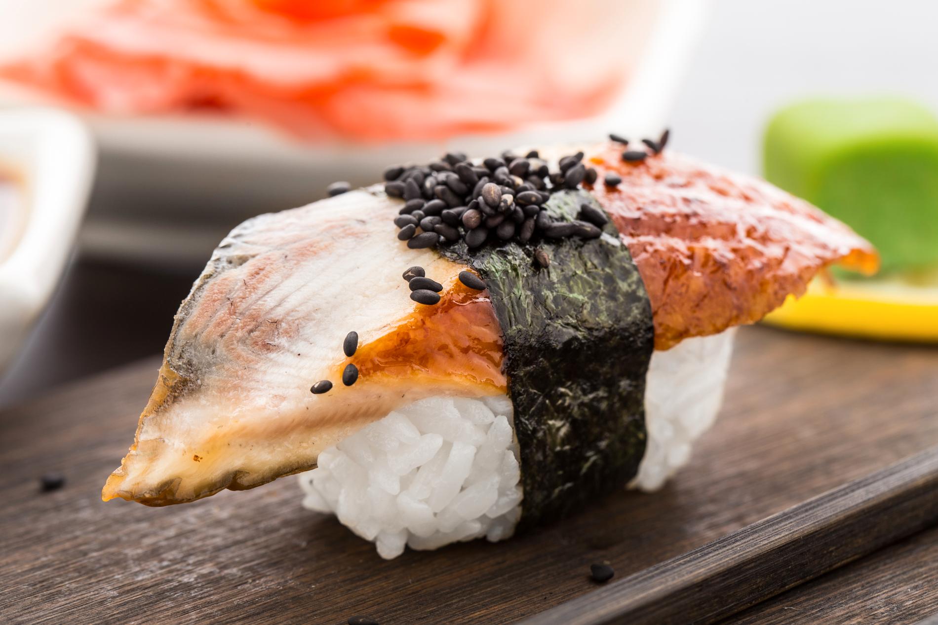 Sushi med ål