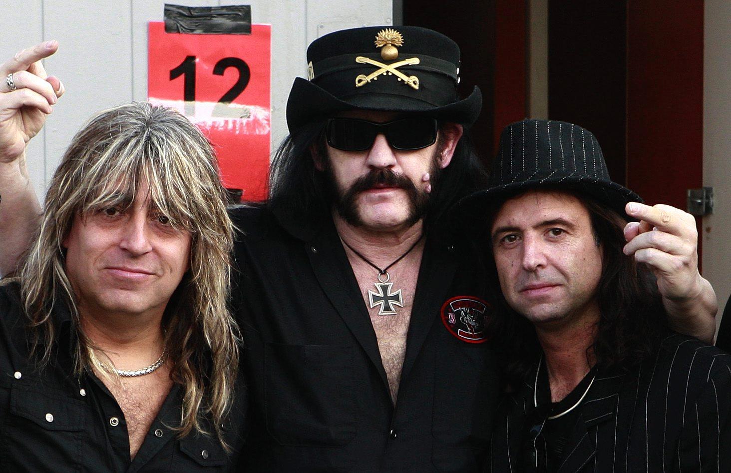 Mickey Dee, ”Lemmy” och Phil Campbell i Motörhead på Sweden Rock 2007.