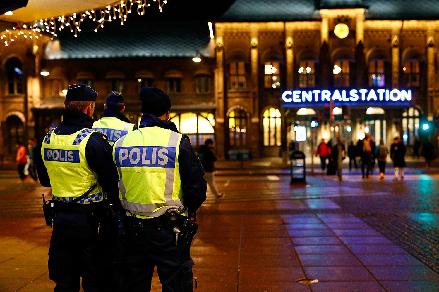 Polis i Göteborg.