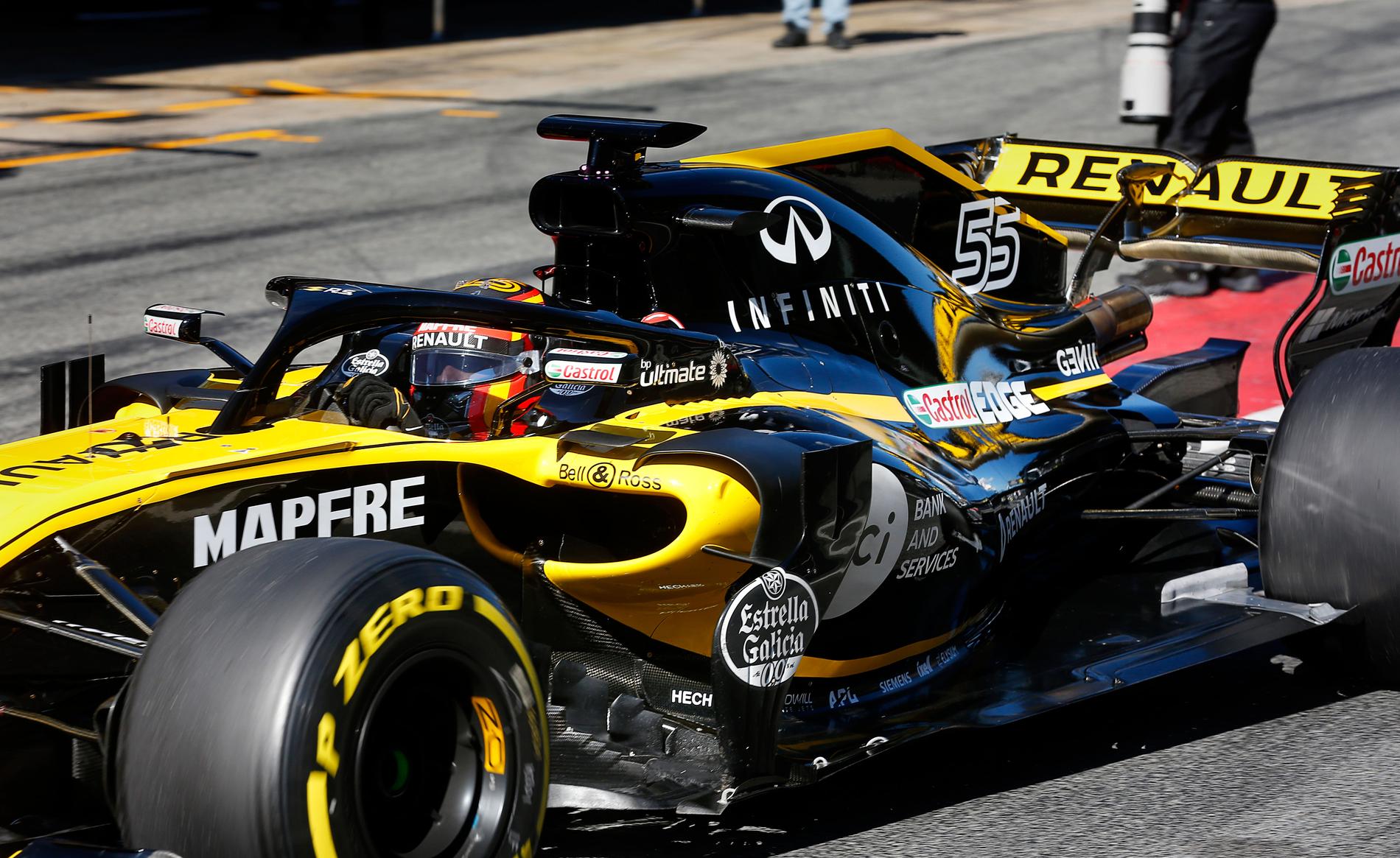Carlos Sainz körde 91 varv med sin Renault. Teamet förväntas ta stora steg framåt i år. Hans teamkollega Nico Hülkenberg hade däremot problem med en sensor och körde bara 48.