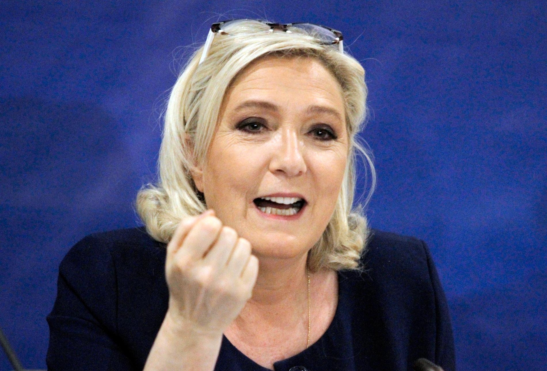 Marine Le Pen är partiledare för högerextrema partiet Nationell samling, tidigare Nationella fronten.