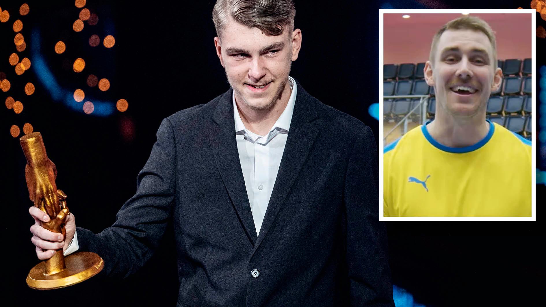 Landslagsspelaren i innebandy, Tobias Gustafsson, hyllade Theo Larsson på Svenska hjältar-galan. 