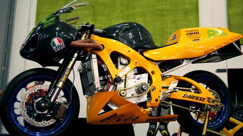 Så här ser den eldrivna motorcykeln ut.