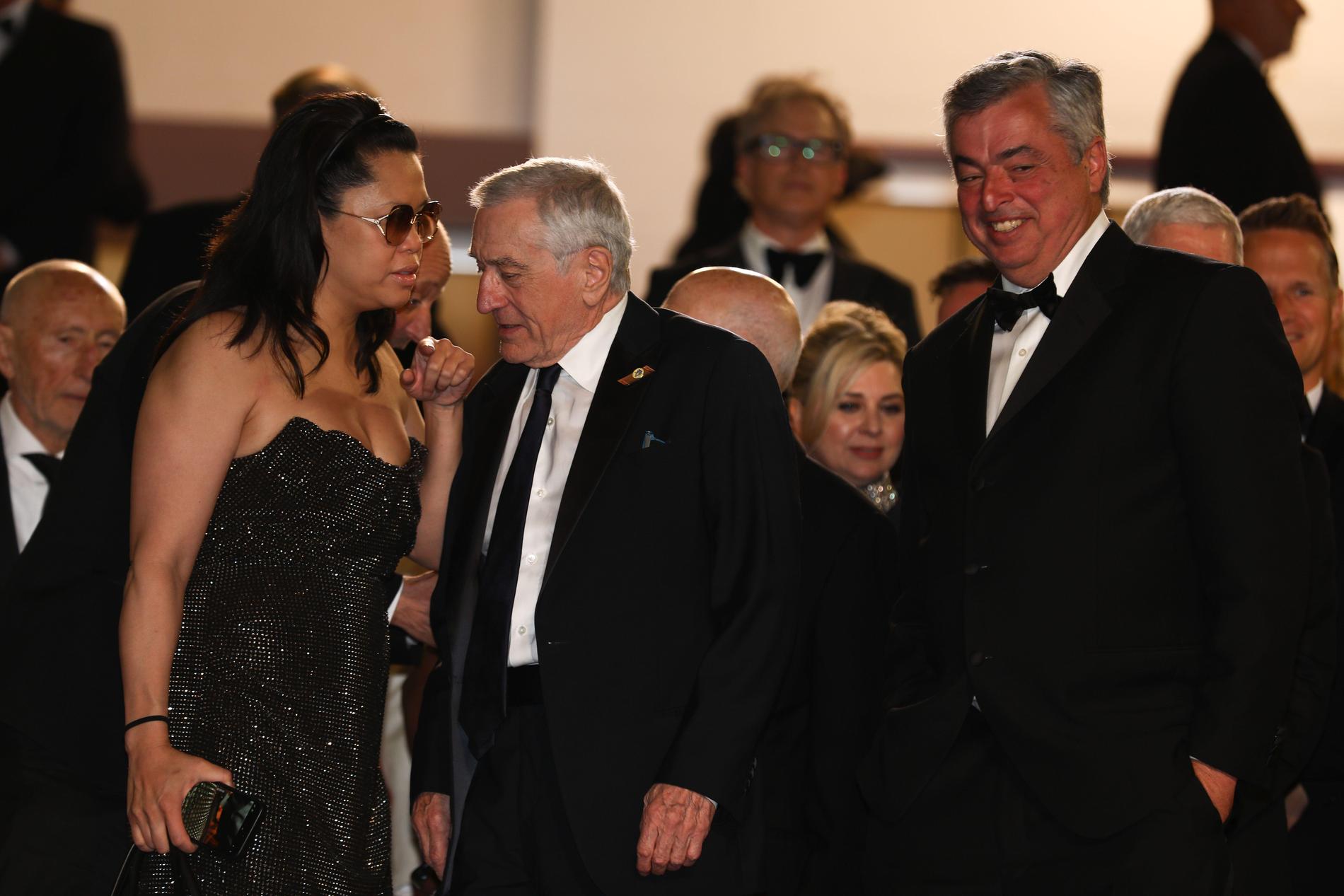 Tiffany Chen och Robert De Niro på filmfestivalen i Cannes 2023.
