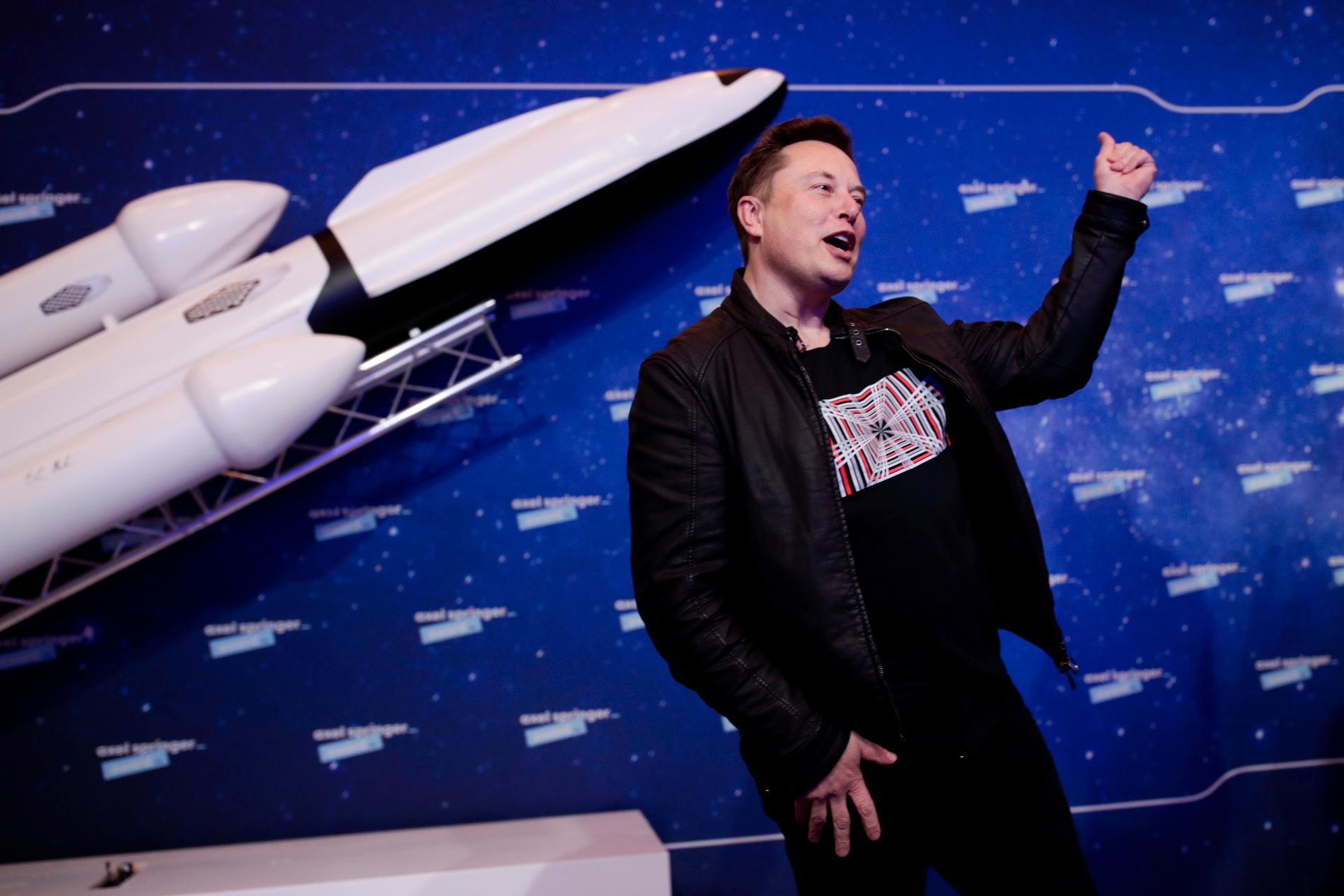 Teslagrundaren Elon Musk. 