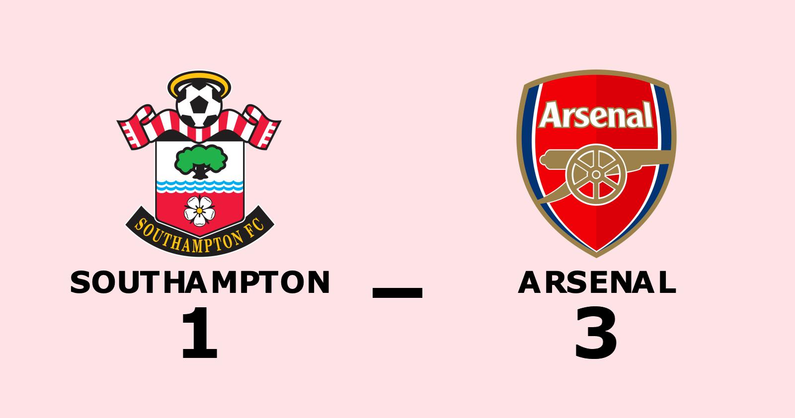Arsenal tog kommandot från start mot Southampton