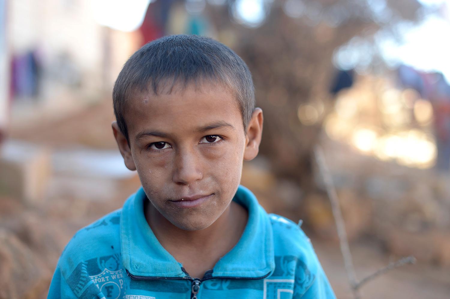Vad drömmer du om? Mohammed, 8: Att det blir fred, att jag får åka hem till Syrien och att bli officer.