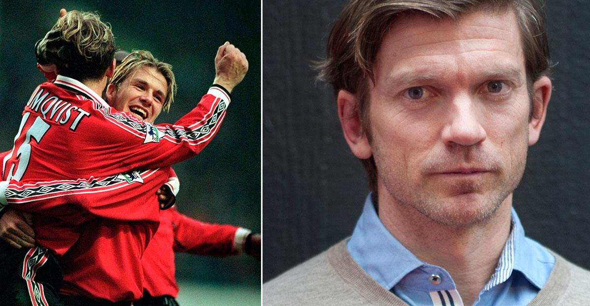 Blomqvist spelade med Beckham i Manchester United.
