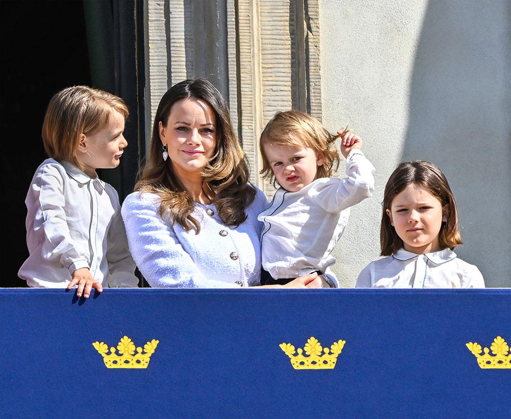 Prinsessan Sofia med sönerna Gabriel, Julian och Alexander.