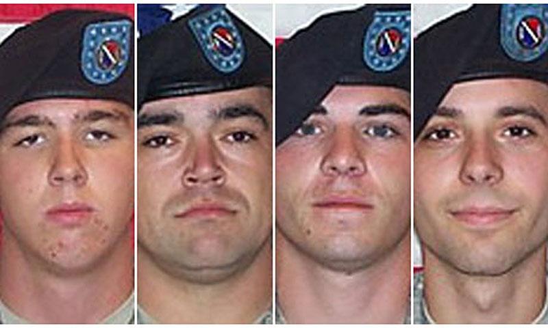 Andrew Holmes, Michael Wagnon, Jeremy Morlock och Adam Winfield är fyra av de fem soldater som åtalas för mord i Afghanistan.