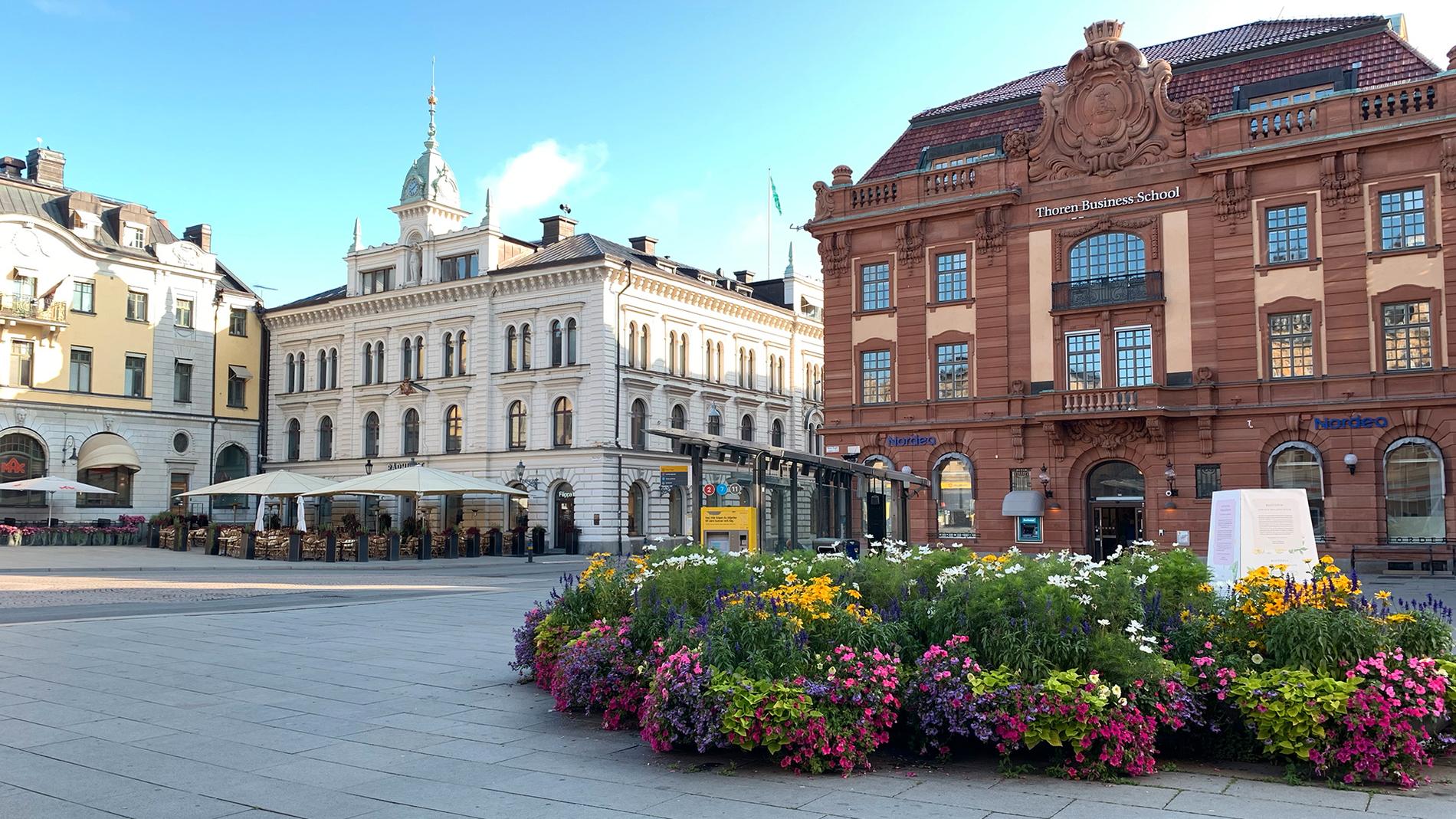 Uppsala kommun vill ha övervakningskameror vid Stora torget. 