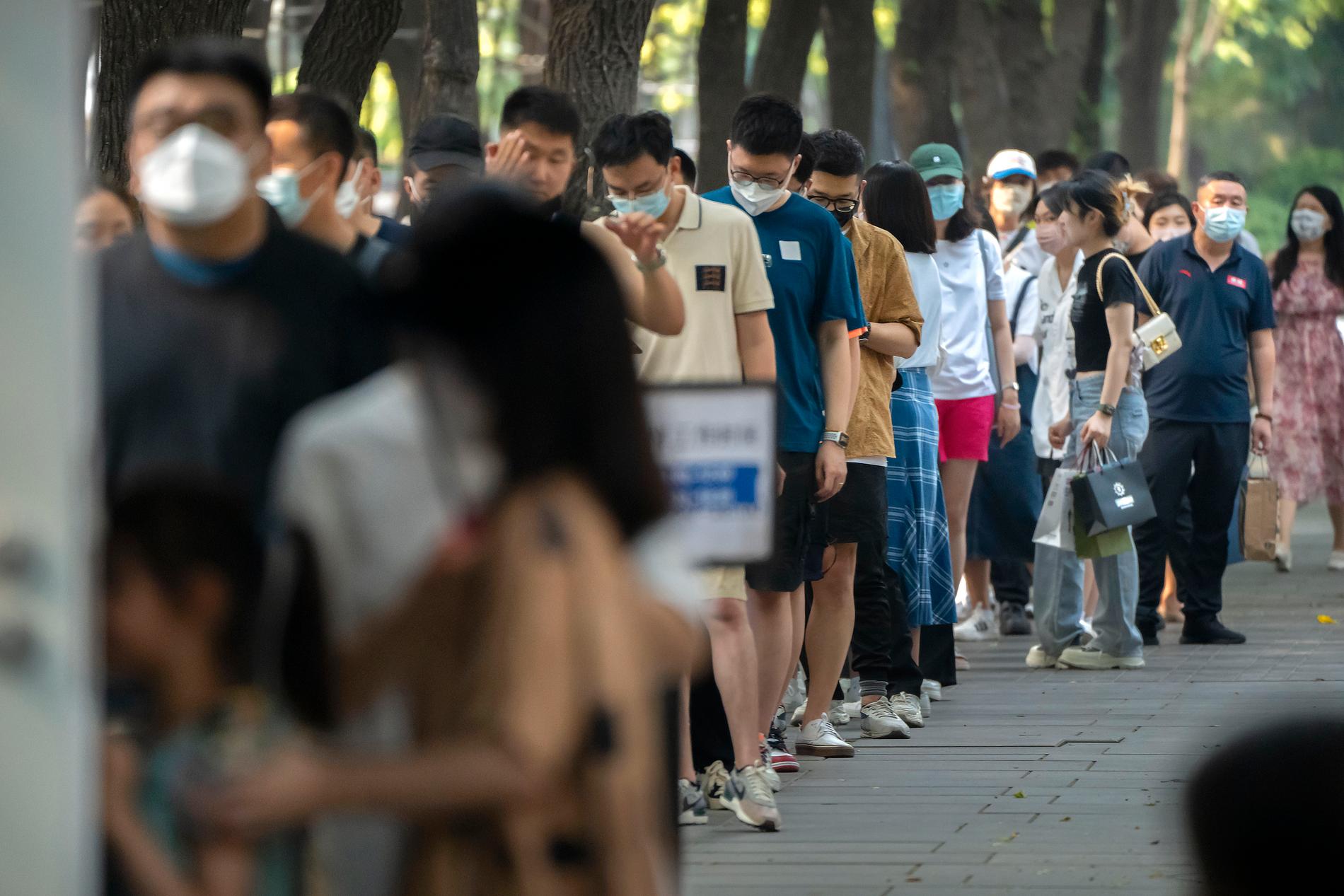 Vaccinkravet slopas i Peking.