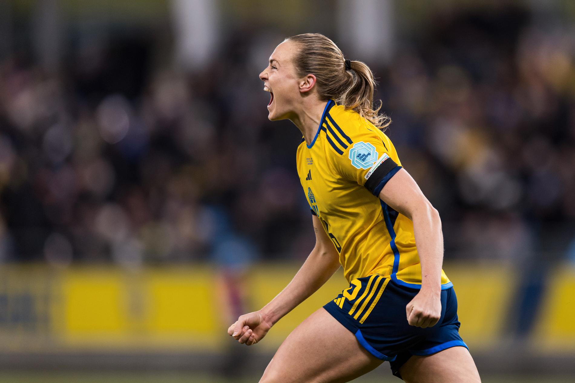Magdalena Eriksson gjorde matchens enda mål när Sverige slog Schweiz i Nations League.