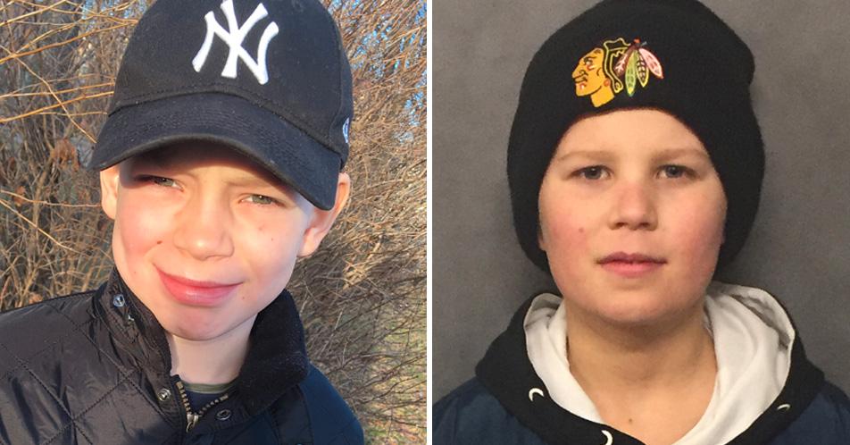 Herman Sommestad, 9, och Filip Sundberg, 10, har fått beröm efter att ha larmat SOS om en brand. 
