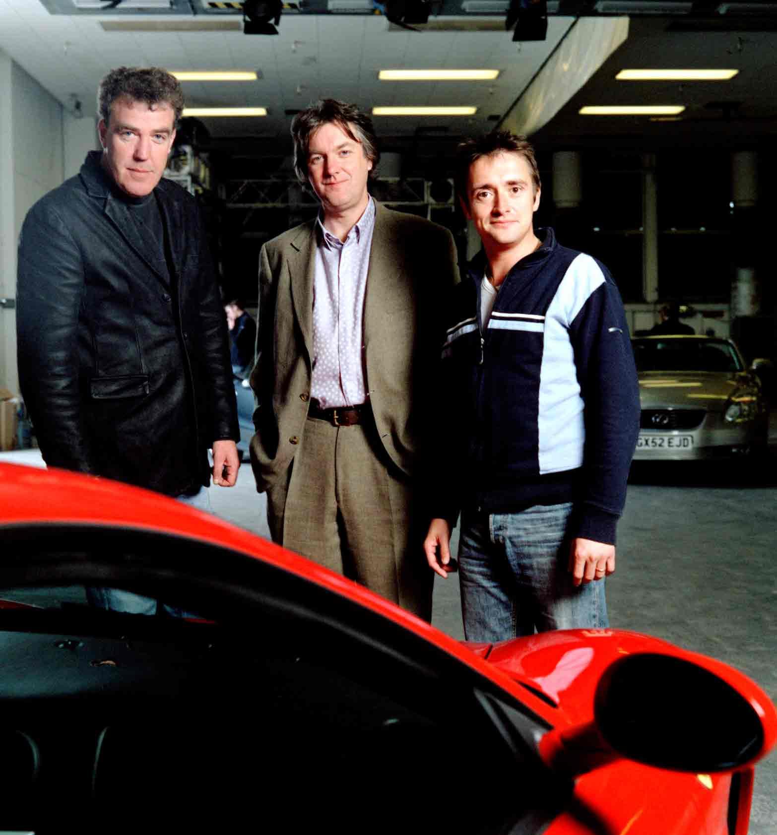 Det gamla ”Top gear”-gänget finns inte kvar på BBC. Från vänster Jeremy Clarkson, James May och Richard Hammond.
