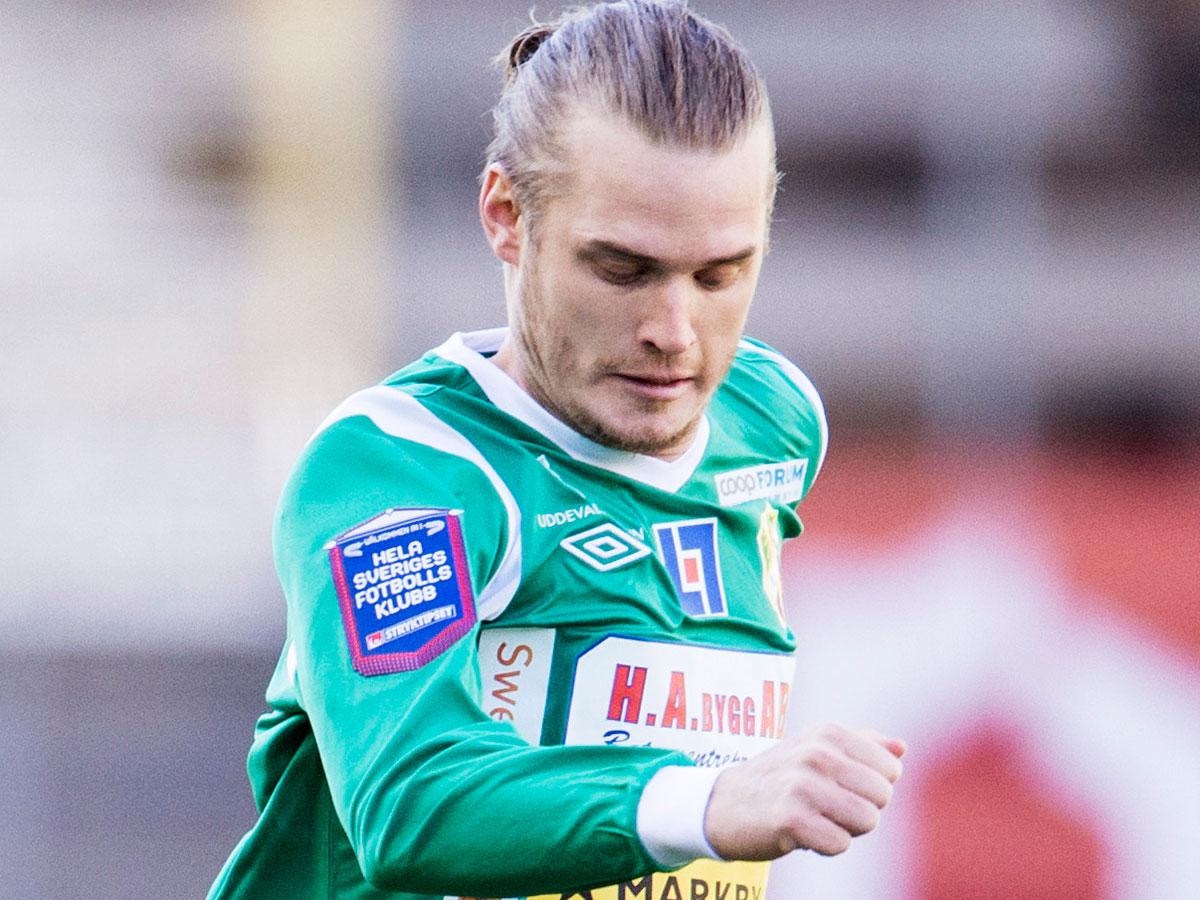 Jonas Lindberg gjorde sitt första mål för Ljungskile.