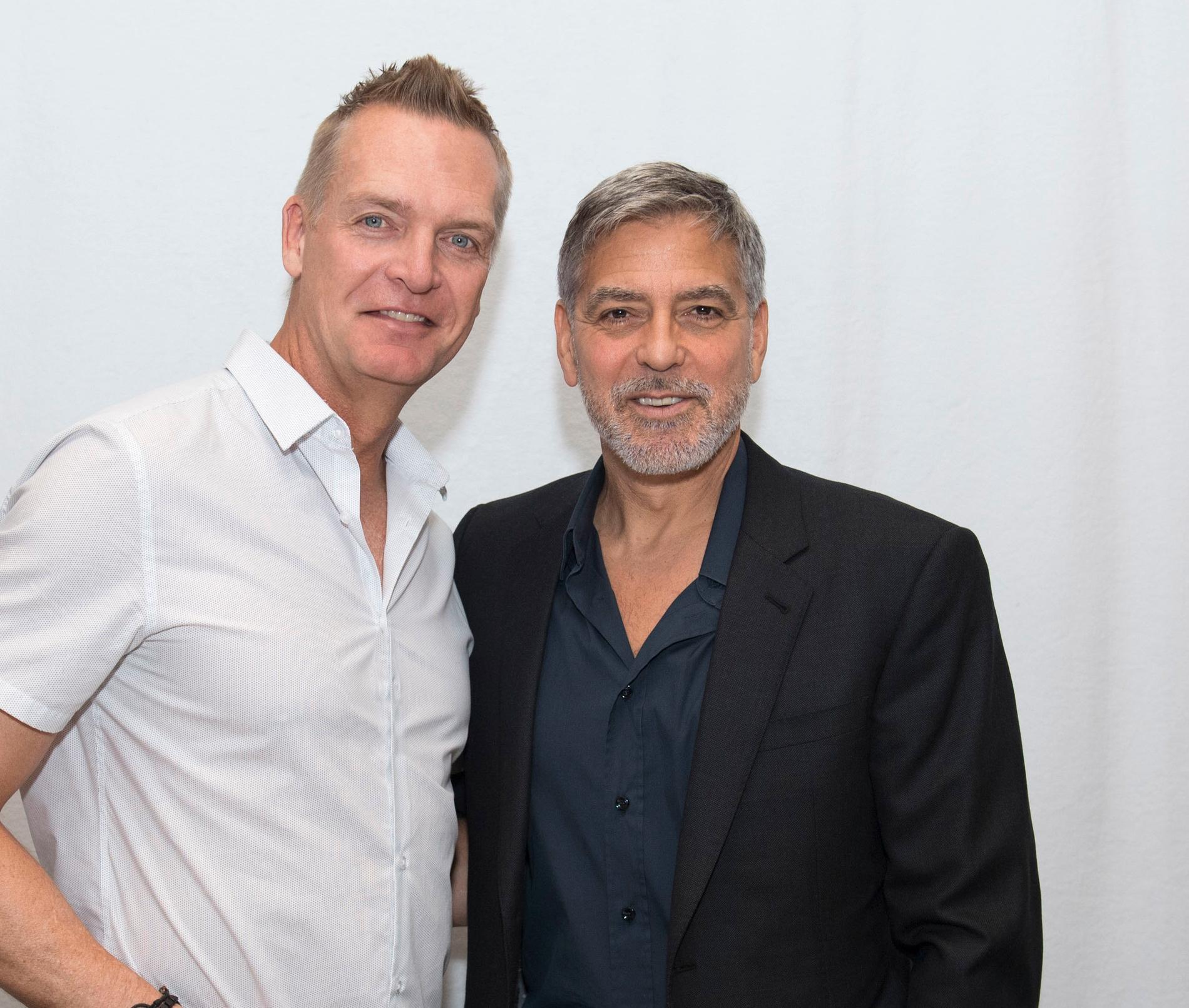 Magnus Sundholm och George Clooney. 